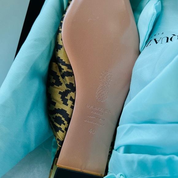 Aquazzura Women's Twist Flat Mules - Picture 4 of 5